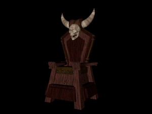 barbarian throne 3D Model