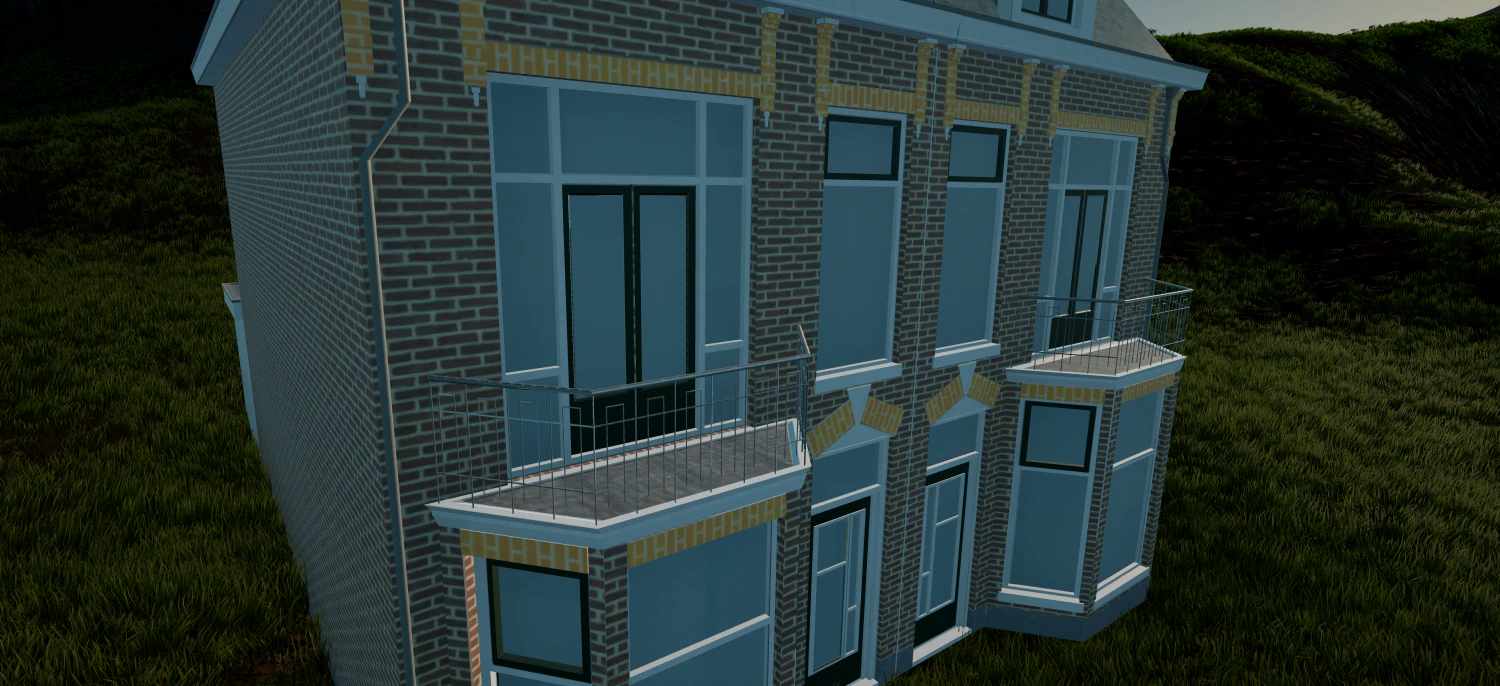high detail - cityhouse 3D Model .c4d .max .obj .3ds .fbx .stl .blend