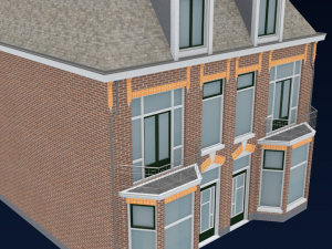 high detail - cityhouse Model 3D
