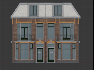 high detail - cityhouse Model 3D