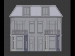 high detail - cityhouse Model 3D