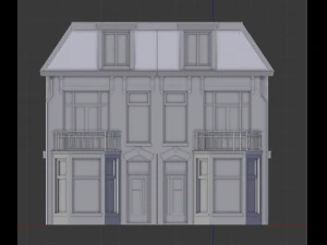 high detail - cityhouse 3D Model