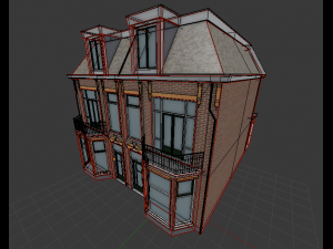 high detail - cityhouse Model 3D