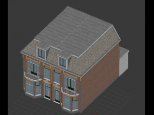 high detail - cityhouse Model 3D