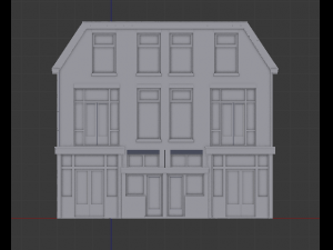 high detail - cityhouse Model 3D