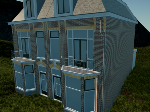 high detail - cityhouse Model 3D