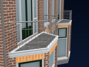 high detail - cityhouse Model 3D