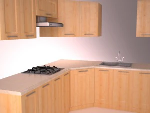 corner kitchen 3D Model