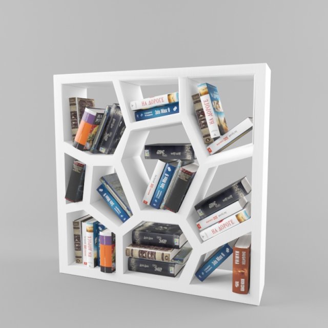 design bookcase 3D मॉडल .c4d .max .obj .3ds .fbx .stl .blend 