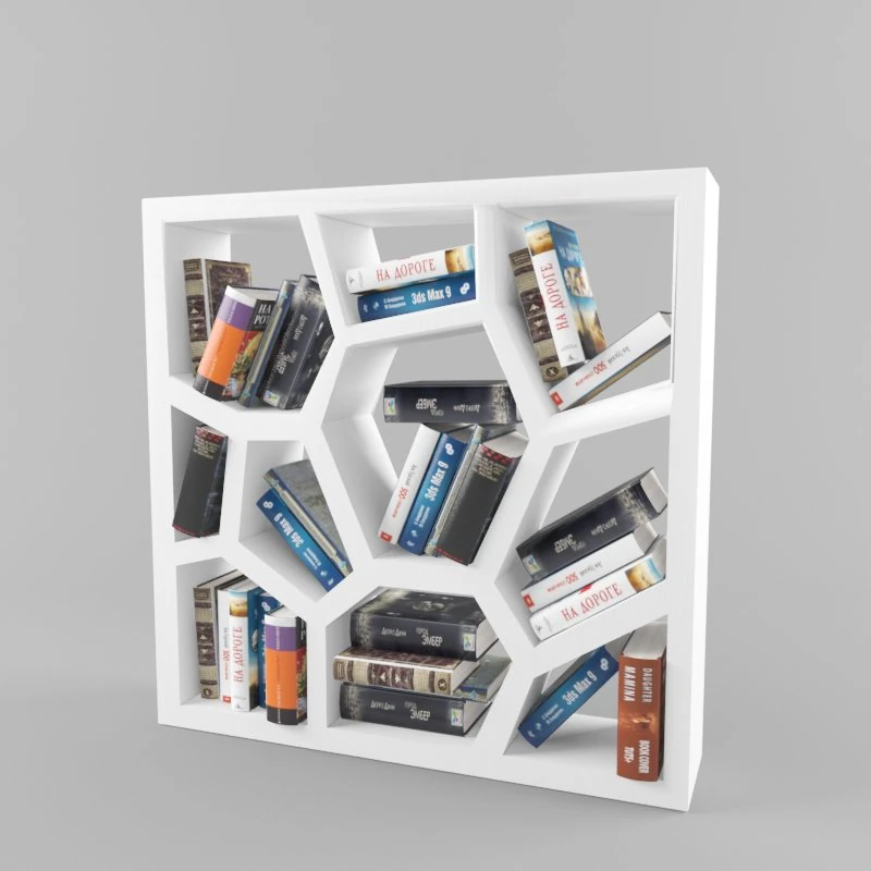 design bookcase 3D Model .c4d .max .obj .3ds .fbx .stl .blend
