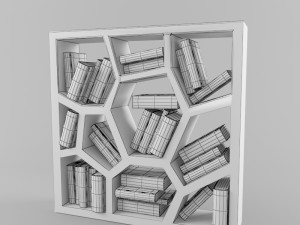 design bookcase 3D मॉडल