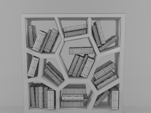 design bookcase 3D मॉडल