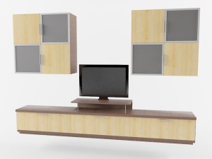 shelving for tv 3D मॉडल