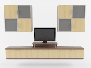 shelving for tv 3D Model