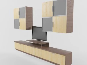 shelving for tv 3D Model