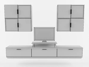 shelving for tv 3D Model