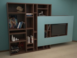 shelving for tv 3D मॉडल