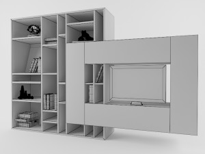 shelving for tv Modelo 3D