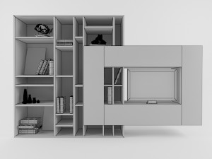 shelving for tv Modelo 3D