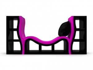 bookshelf-couch 3D-Modell