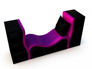 bookshelf-couch 3Dモデル