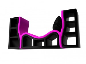 bookshelf-couch 3Dモデル