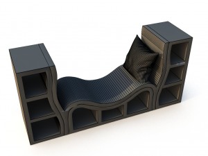 bookshelf-couch 3Dモデル