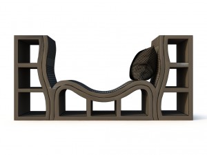 bookshelf-couch 3Dモデル