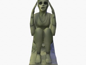screaming statue Modelo 3D