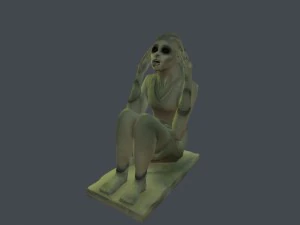 screaming statue 3D Model