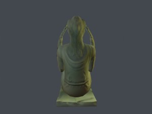 screaming statue 3D Model