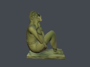 screaming statue 3D Model