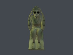 screaming statue 3D Model