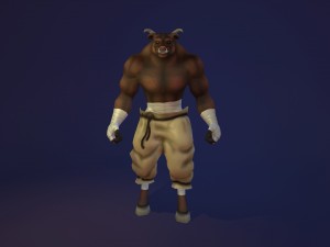 animated minotaur 3D Model