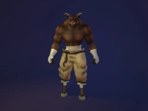 animated minotaur 3D Model