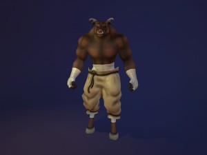 animated minotaur 3D Model
