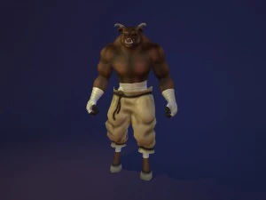 animated minotaur 3D Model