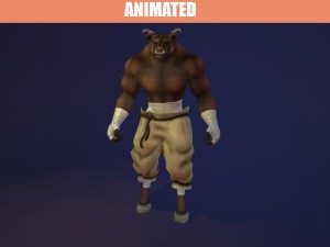 animated minotaur 3D Model