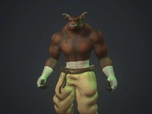 animated minotaur 3D Model