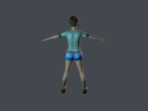 girl tourist 3D 모델