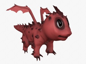 rigged dragon 3D Model