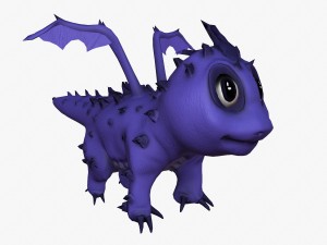 rigged dragon Modelo 3D