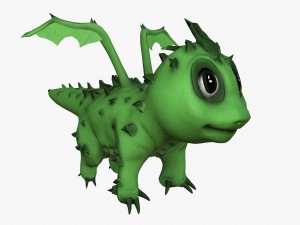 rigged dragon Modelo 3D