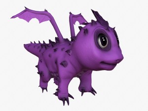 rigged dragon Modelo 3D