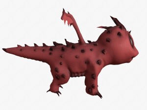 rigged dragon Modelo 3D