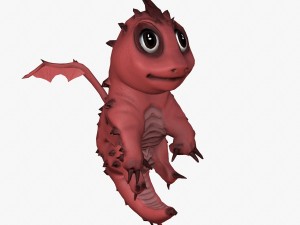 rigged dragon Modelo 3D