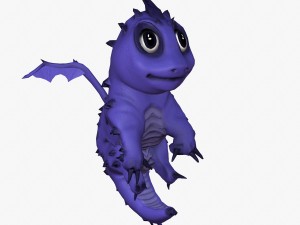 rigged dragon Modelo 3D