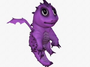 rigged dragon Modelo 3D