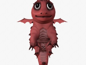 rigged dragon Modelo 3D