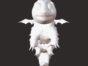 rigged dragon Modelo 3D